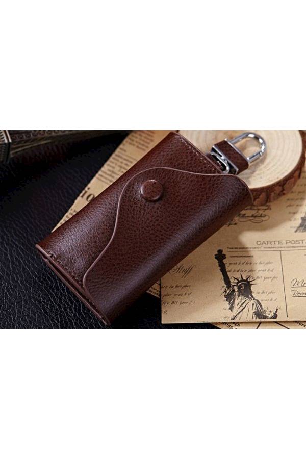 Generic Vintage Genuine Leather  Wallet Women Keychain  - Image 2