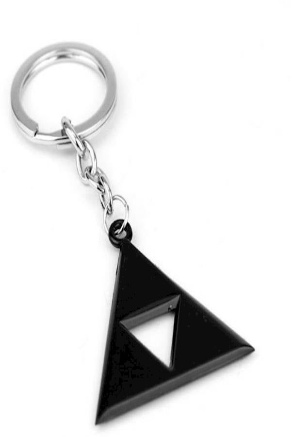 Unisex Men Women Tri Angle Alloy Metal Keyring - Image 5