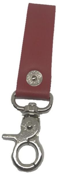 Creative Style Letter Supreme  Leather Keychain Red - Image 4