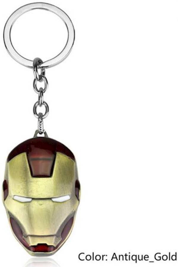 Marvel Super Hero The Avengers Iron Man Mask Keychain - Image 2