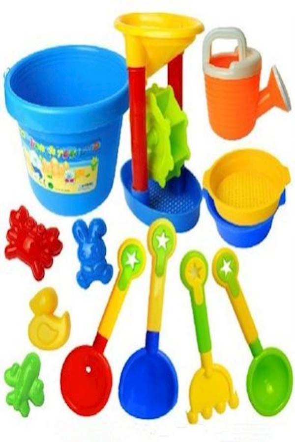 12-Piece Dump Truck Sand Shovel Set - Image 1