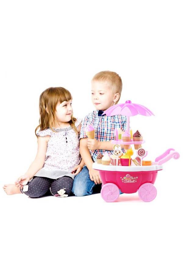39-Piece Candy Ice Cream Car Toy Set - Image 3