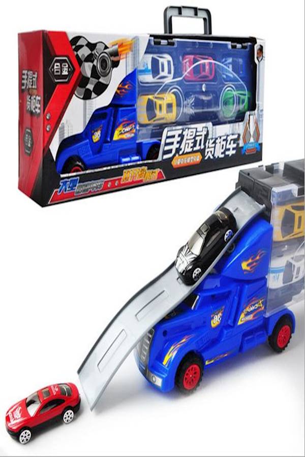 6-Piece Car Collection Container Truck Set - Image 3