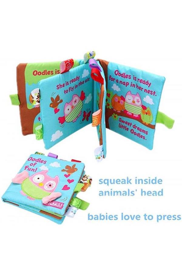 طقم كتب أطفال من القماش اللين مكون من 4 قطع - Image 3