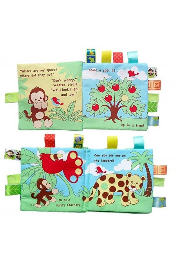 طقم كتب أطفال من القماش اللين مكون من 4 قطع - Image 4
