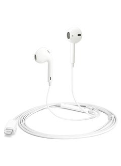 Generic Earbuds Wired In-Ear Headset White 