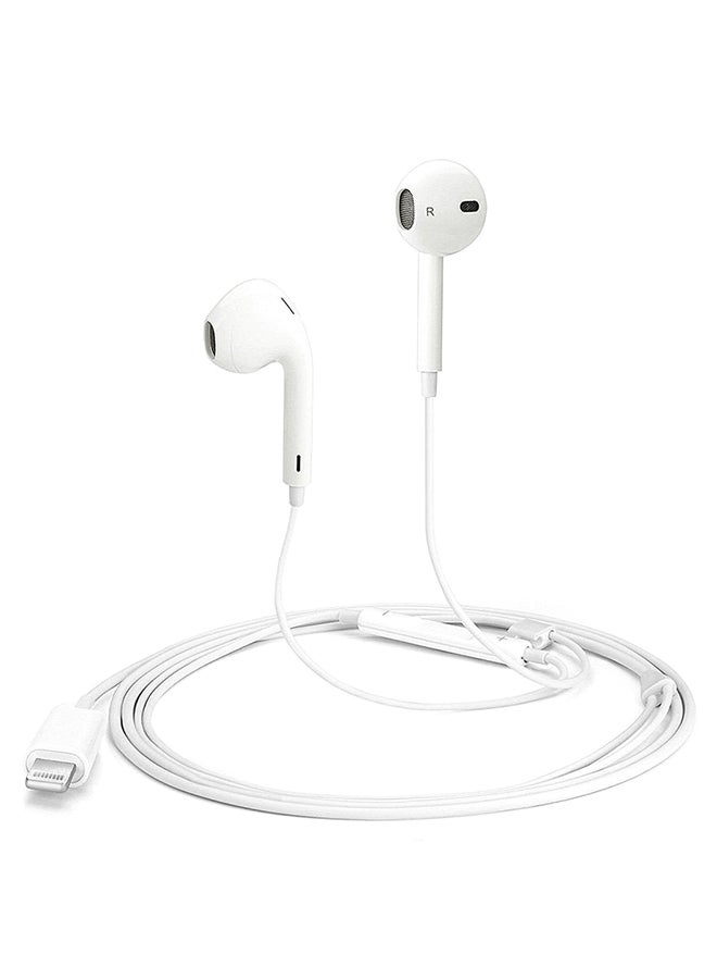 Generic Earbuds Wired In-Ear Headset White 
