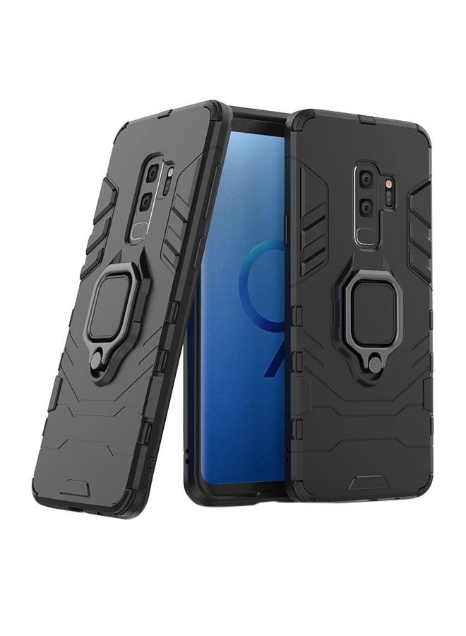 Anti-Fall Ring Bracket Full Package Armor Phone Case Cover For Samsung Galaxy S9 Plus Black - Image 1