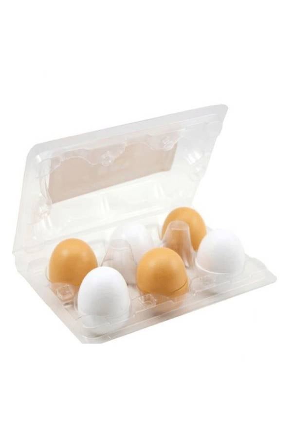 لعبة تجميع البيض مكونة من 6 بيضات خشبية - Image 1
