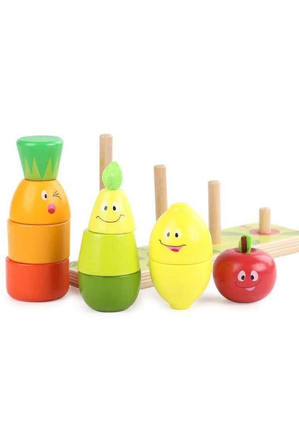 11-Piece Stacking Fruit Shape Toy Set  - Image 2