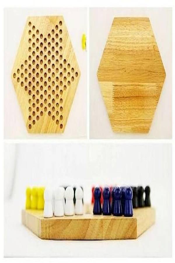 Wooden Chinese Checker Set - Image 4