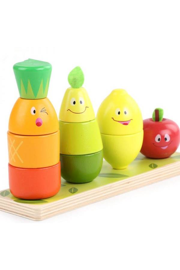 11-Piece Stacking Fruit Shape Toy Set  - Image 1