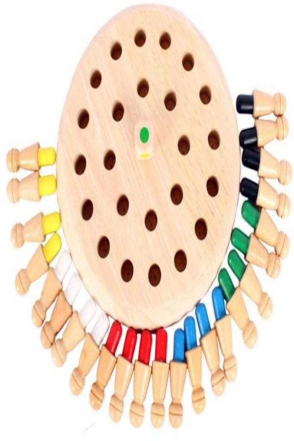 Wooden Memory Chess Game Preschool Educational Training Toy - Image 3