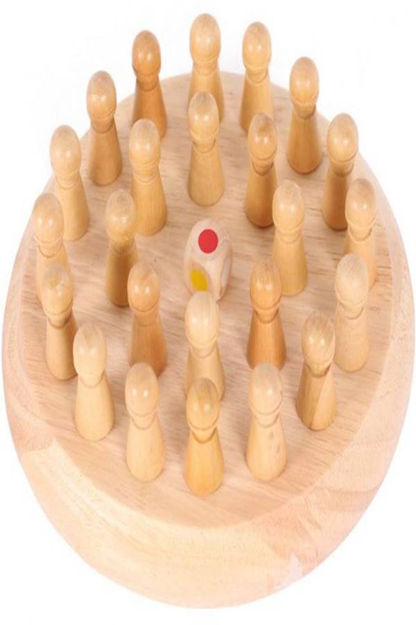 Wooden Memory Chess Game Preschool Educational Training Toy - Image 1