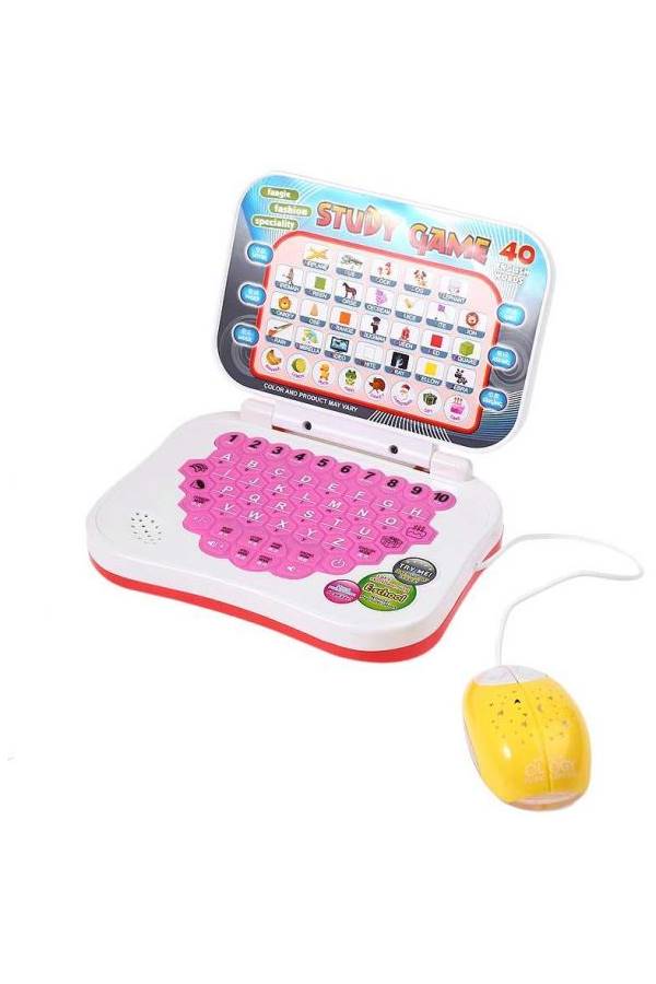 Kids Mini E-School Pc Learning Machine Computer Educational Game Toy With Mouse  - Image 2