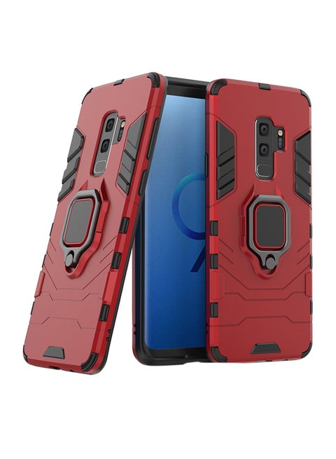 Anti-Fall Ring Bracket Full Package Armor Phone Case Cover For Samsung Galaxy S9 Plus Red