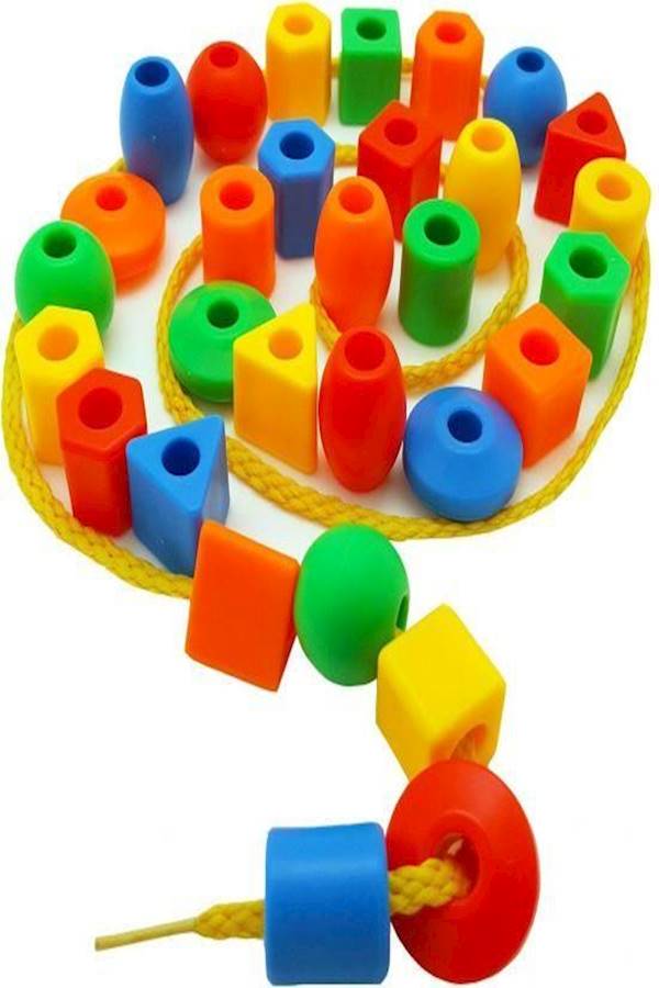 Toddler Lacing And String Beads Preschool Educational Toy 