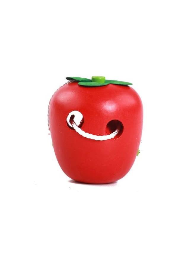 Wooden Lacing Apple - Image 3