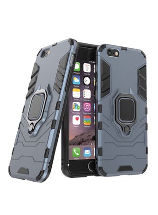 Anti-Fall Ring Bracket Full Package Armor Phone Case Cover For Apple iPhone 8 Plus Blue - v1556195440/N24455083A_1