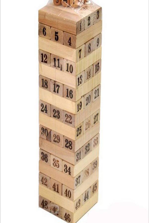 48 Large-Scale Folds High Wooden Toy  - Image 1