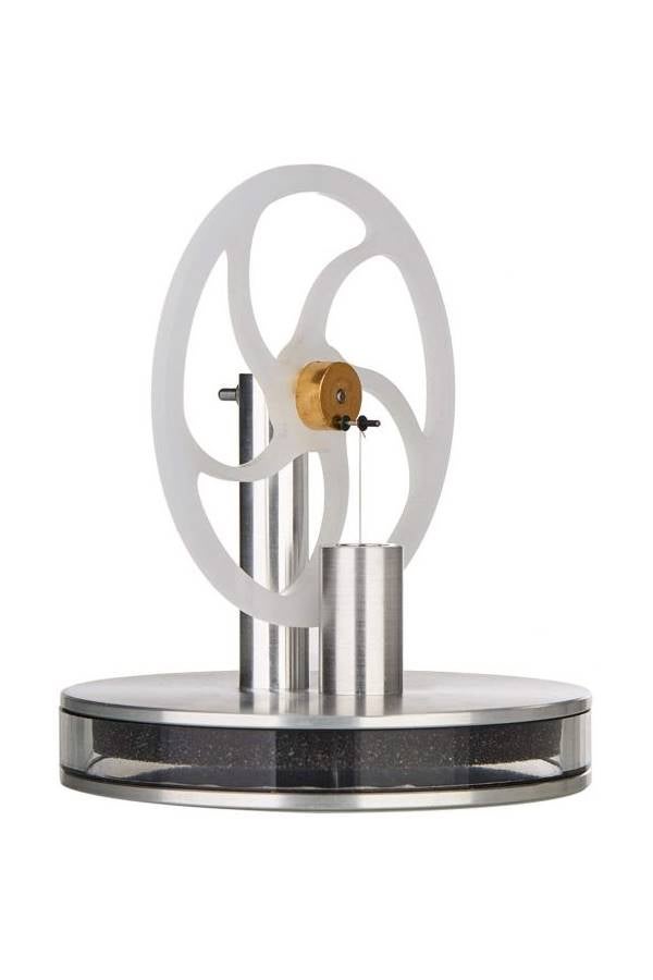 Stirling Engine Motor Model Toy Silver/Clear