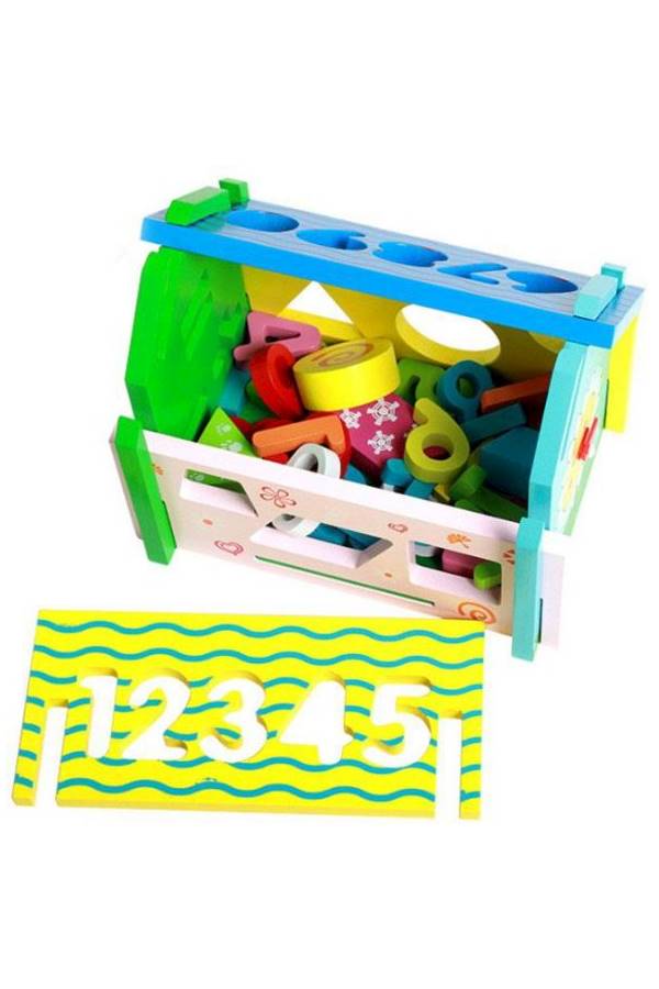 Baby Wooden Number Architecture Educational Toy - Image 2
