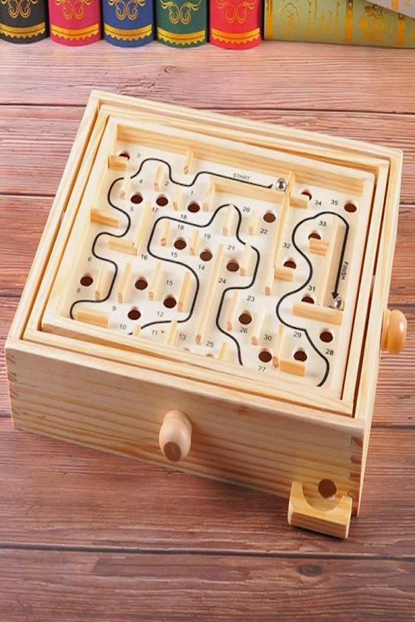 Wooden 3D Ball Maze Educational Toys - Image 4