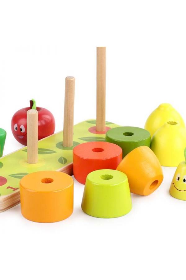 11-Piece Stacking Fruit Shape Toy Set  - Image 3
