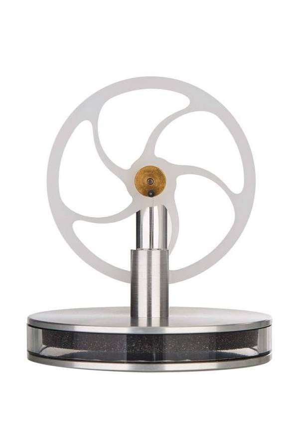 Stirling Engine Motor Model Toy Silver/Clear