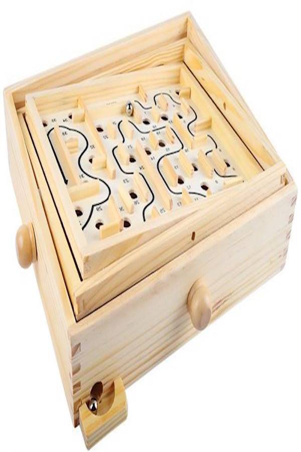 Wooden 3D Ball Maze Educational Toys - Image 2