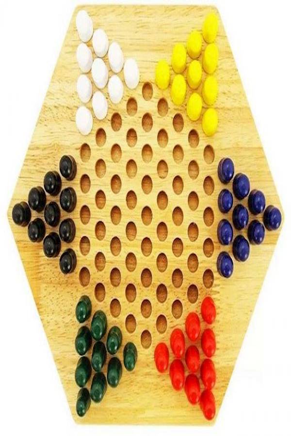 Wooden Chinese Checker Set - Image 2