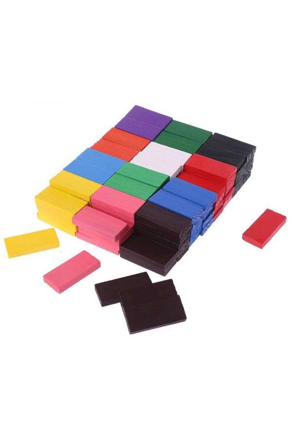 120-Piece Wooden Domino's Racing Game Blocks Set - Image 2