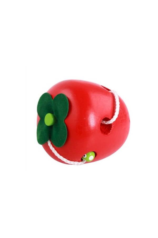 Wooden Lacing Apple - Image 2