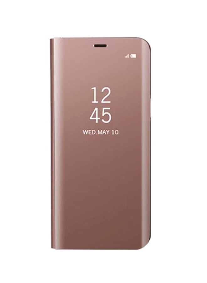 Generic - Ultra-Thin Translucent View Mirror Flip Electroplate Stand Case Cover For Samsung Galaxy S7 Edge Rose gold - Image 1
