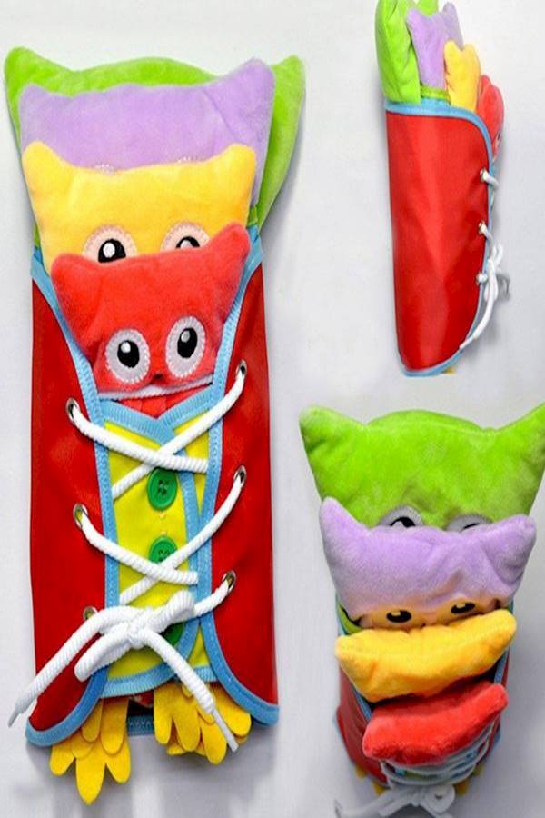 Owl Shape Plush Learn To Dress Toys Children Early Education Basic Life Skill Toy -4Pcs  - Image 3