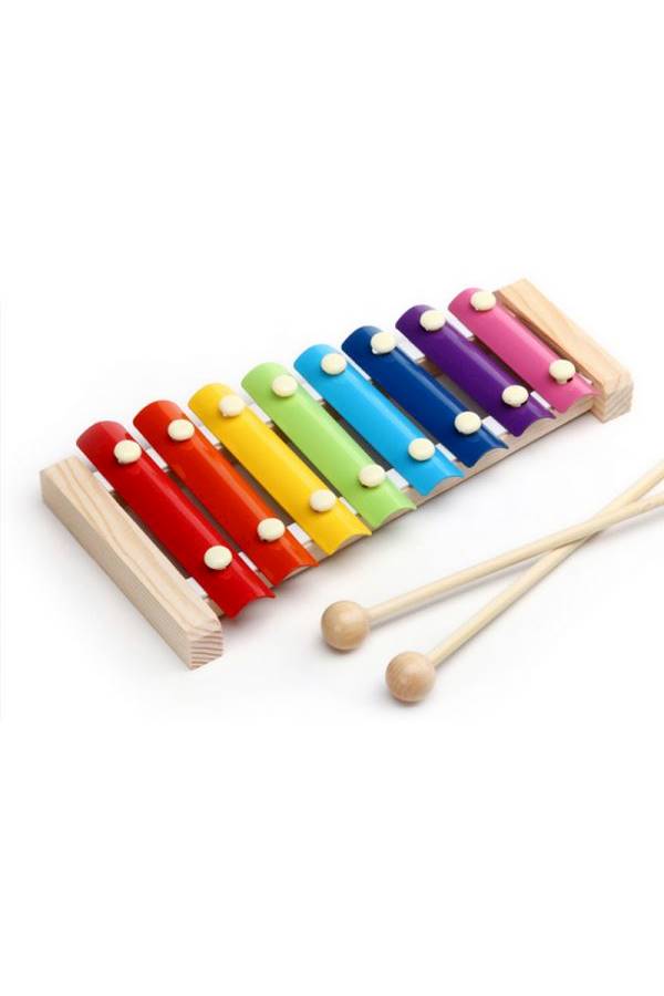 لعبة بيانو للأطفال مزودة بأقواس خشبية - Image 1
