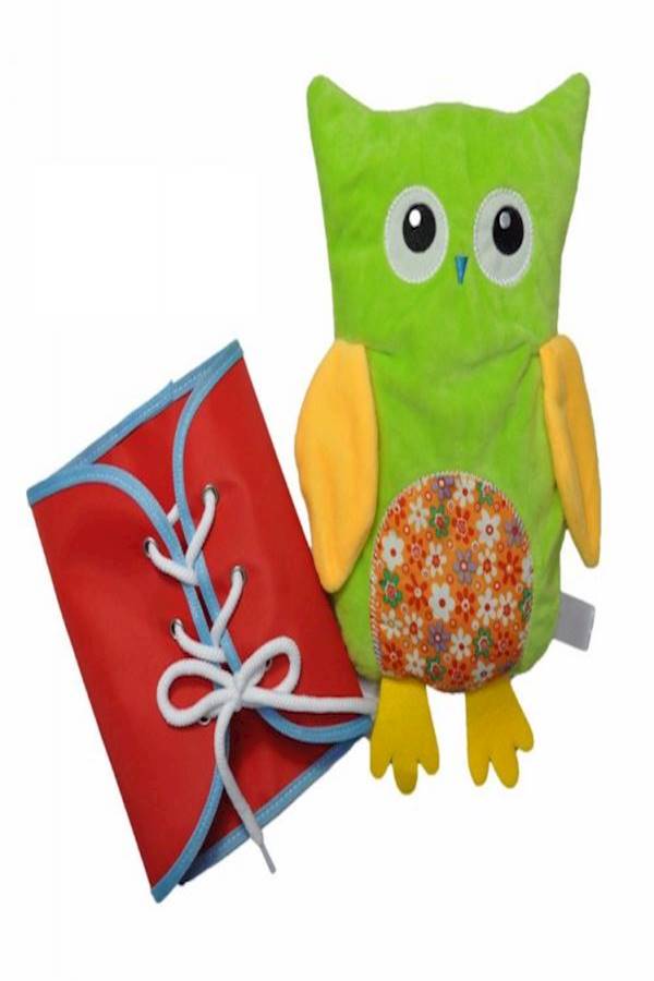 4-Piece Owl Shaped Plush Learn To Dress Toy Set  - Image 1