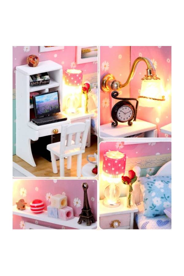 Wooden Mini DIY Dollhouse - Image 2
