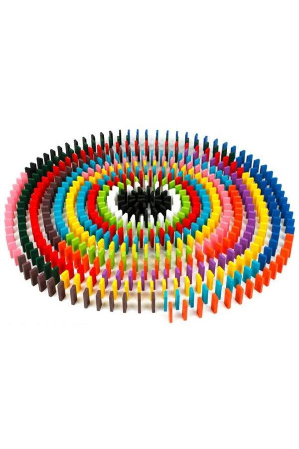 120-Piece Wooden Domino's Racing Game Blocks Set - Image 3