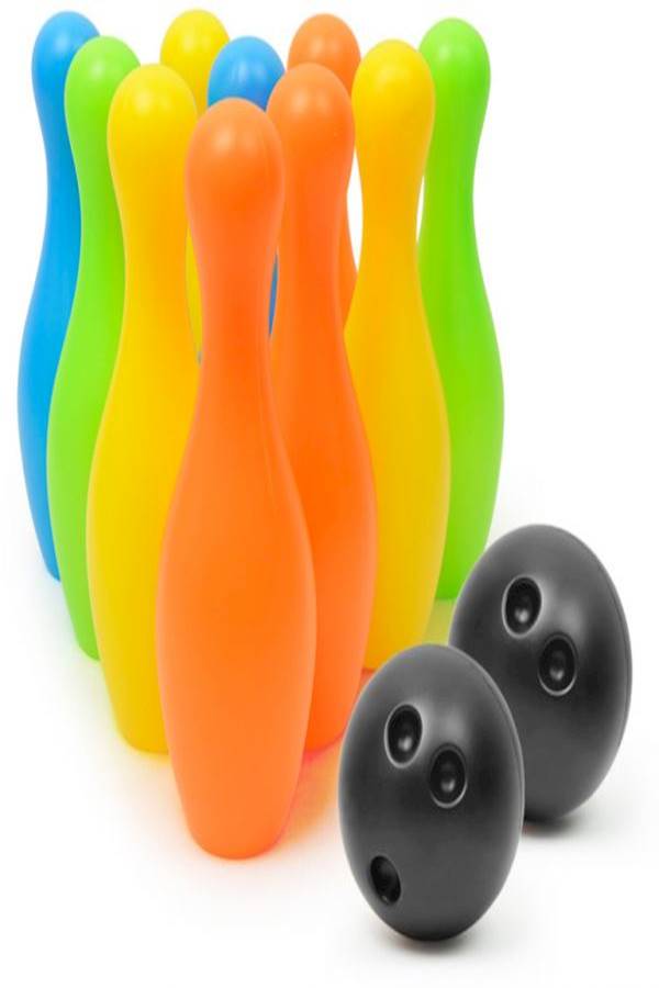 10-Piece Bowling Set With Ball 21.5cm