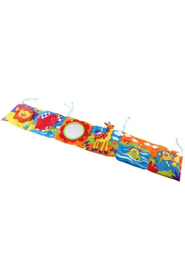 Baby Crib Toys Baby Cloth Book -Touch Colorful Bed Bumper For Kids - Image 1