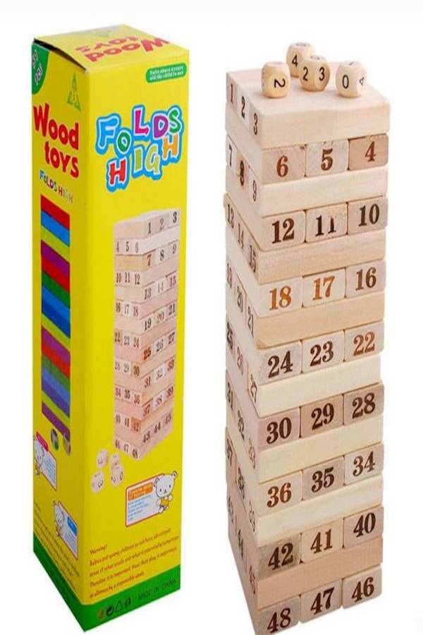 48 Large-Scale Folds High Wooden Toy  - Image 3