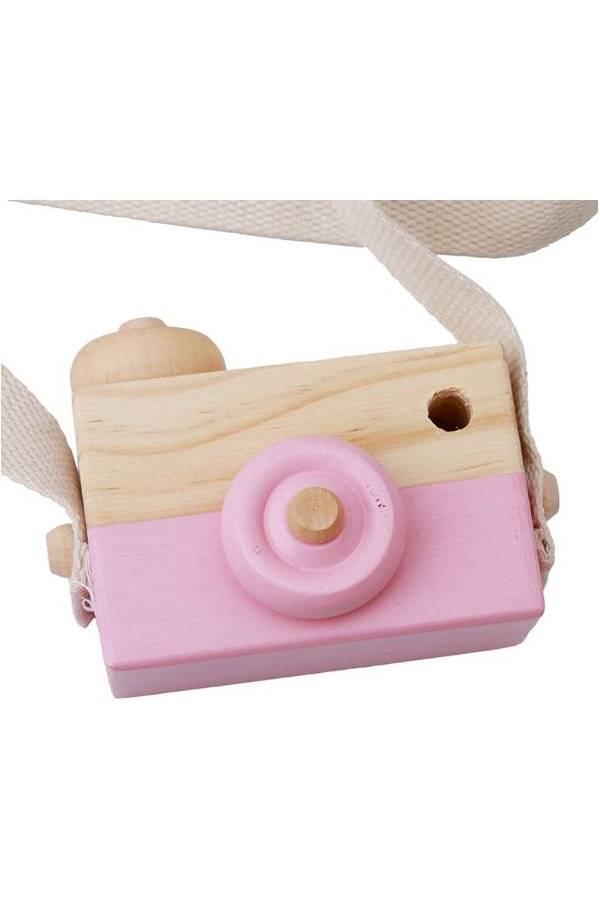 Wooden Camera Toy With Neck Strap  - Image 1