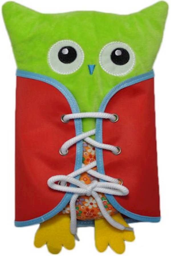 4-Piece Owl Shaped Plush Learn To Dress Toy Set  - Image 3