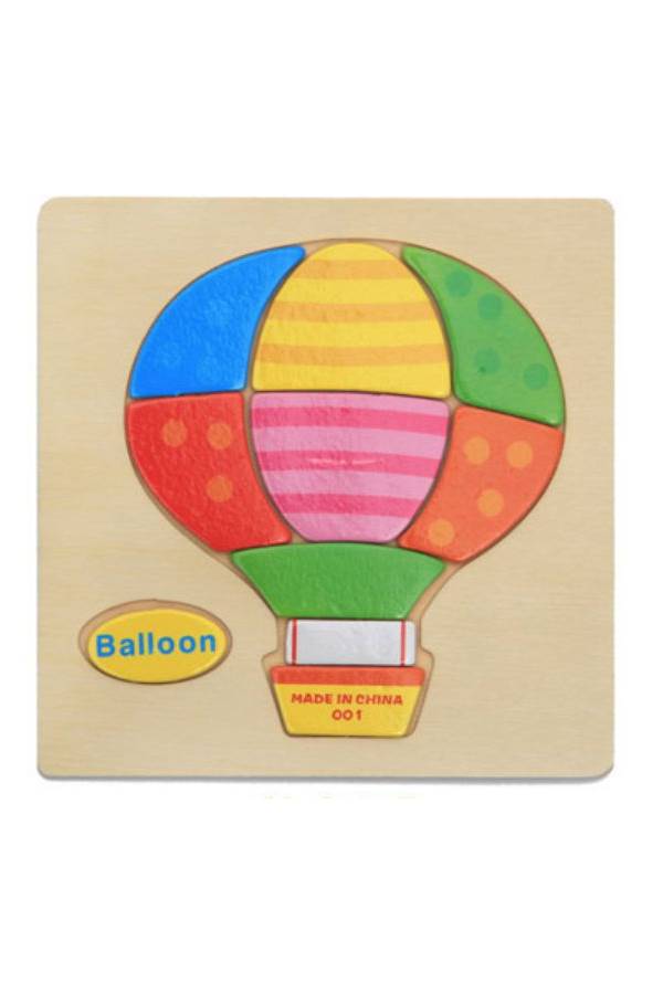 أحجية تركيب لمنطاد الهواء الساخن. 15x15x1سم