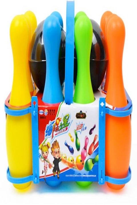10-Piece Bowling Set With Ball 21.5cm