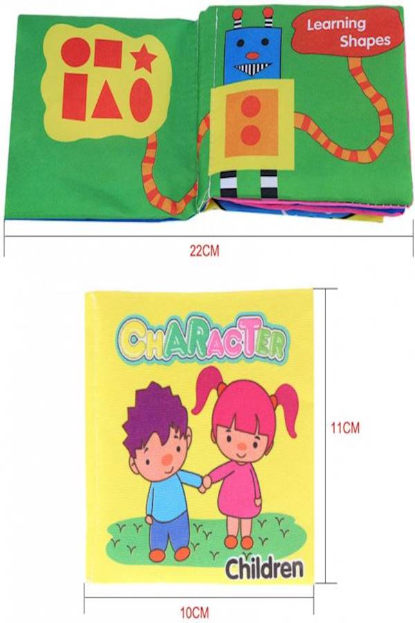 6-Pieces Coolplay Baby's First Non-Toxic Fabric Book - Image 3