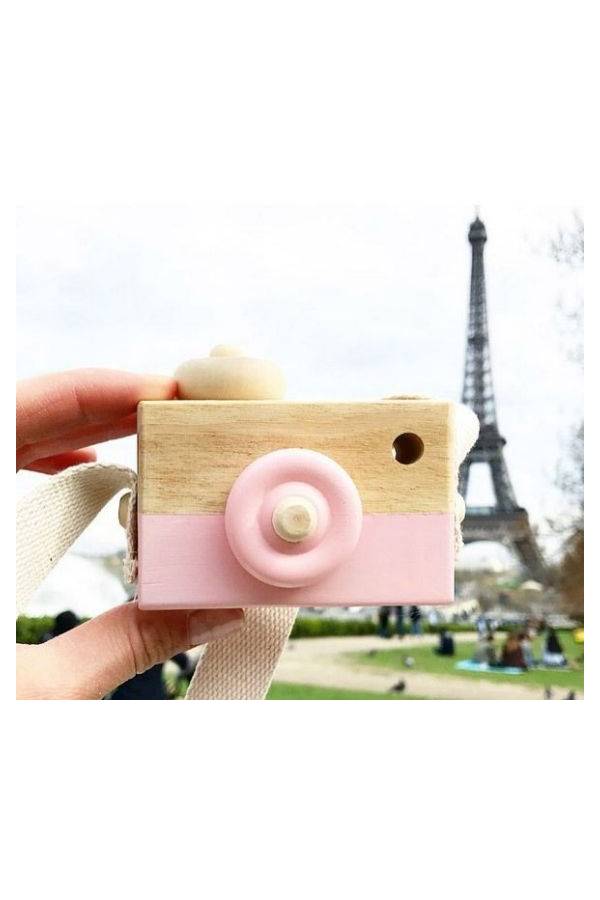 Wooden Camera Toy With Neck Strap  - Image 2