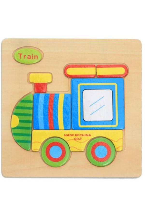 طقم أحاجي تركيب الصور المقطعة بتصميم ثلاثي الأبعاد من الخشب مكون من 4 قطع - Image 3