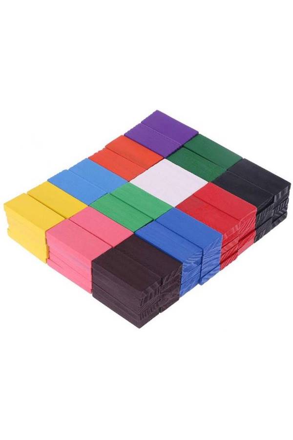120-Piece Wooden Domino's Racing Game Blocks Set - Image 1